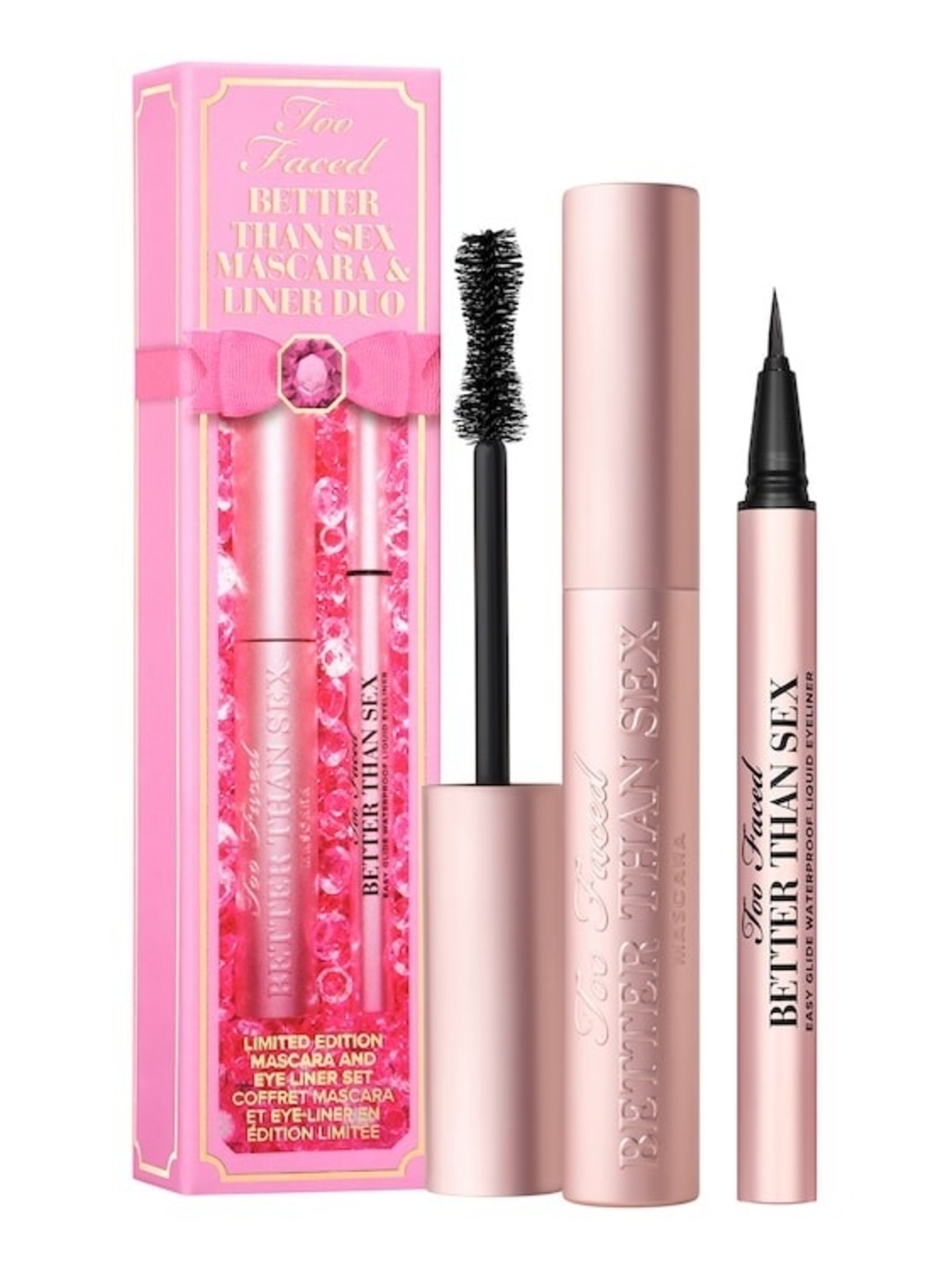 Too Faced Better Than Sex Mascara & Liquid Eyeliner Duo — Pink